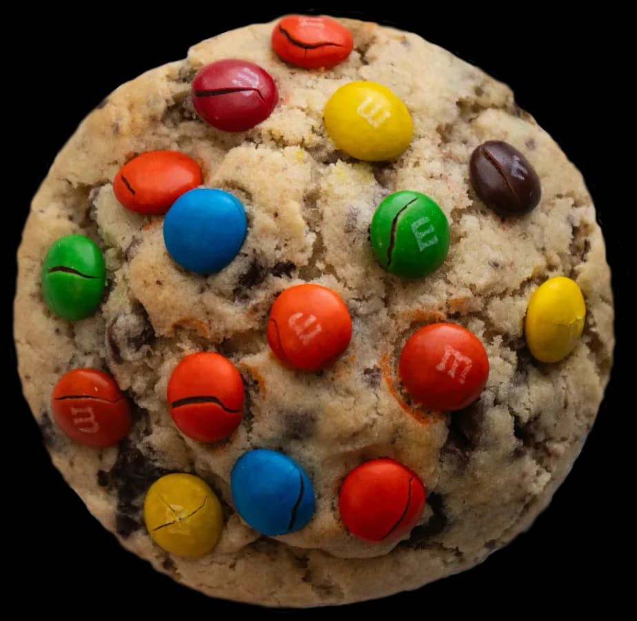 M&M cookie